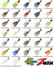 Z-MAN Chatterbait Original 3/8oz Bladed Vibrating Swim Jig CB38 Any 32 Colors