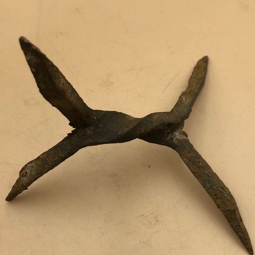 Original WW I Austria - Hungary Anti-Cavalry Spike Caltrops - Picture 2 of 5