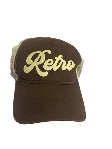 Beechfield SnapBack Trucker Baseball Cap Mesh Brown Retro Adjustable vtd