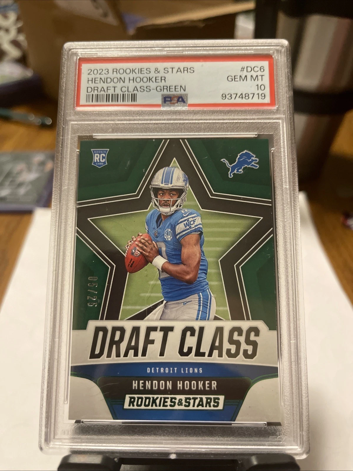 Hendon Hooker Panini Rookies & Stars Draft Class #DC6 Green