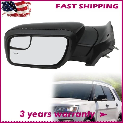 Power  For FORD Explorer 16-19 with Heated Puddle Light Driver Side Mirror