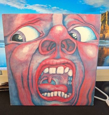 KING CRIMSON-IN THE COURT OF THE CRIMSON KING,VINYL LP, 1972 REPRESS UK VG+/VG+