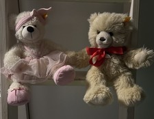 2 X Steiff Teddy B&auml;r Lotte Ballerina 111914 & Teddyb&auml;r Molly 019258   28cm