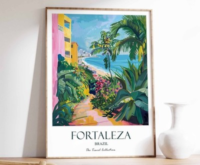 5_Fortaleza Print, Fortaleza Reiseposter, Brasilien Reisedruck, Tropical Decor,