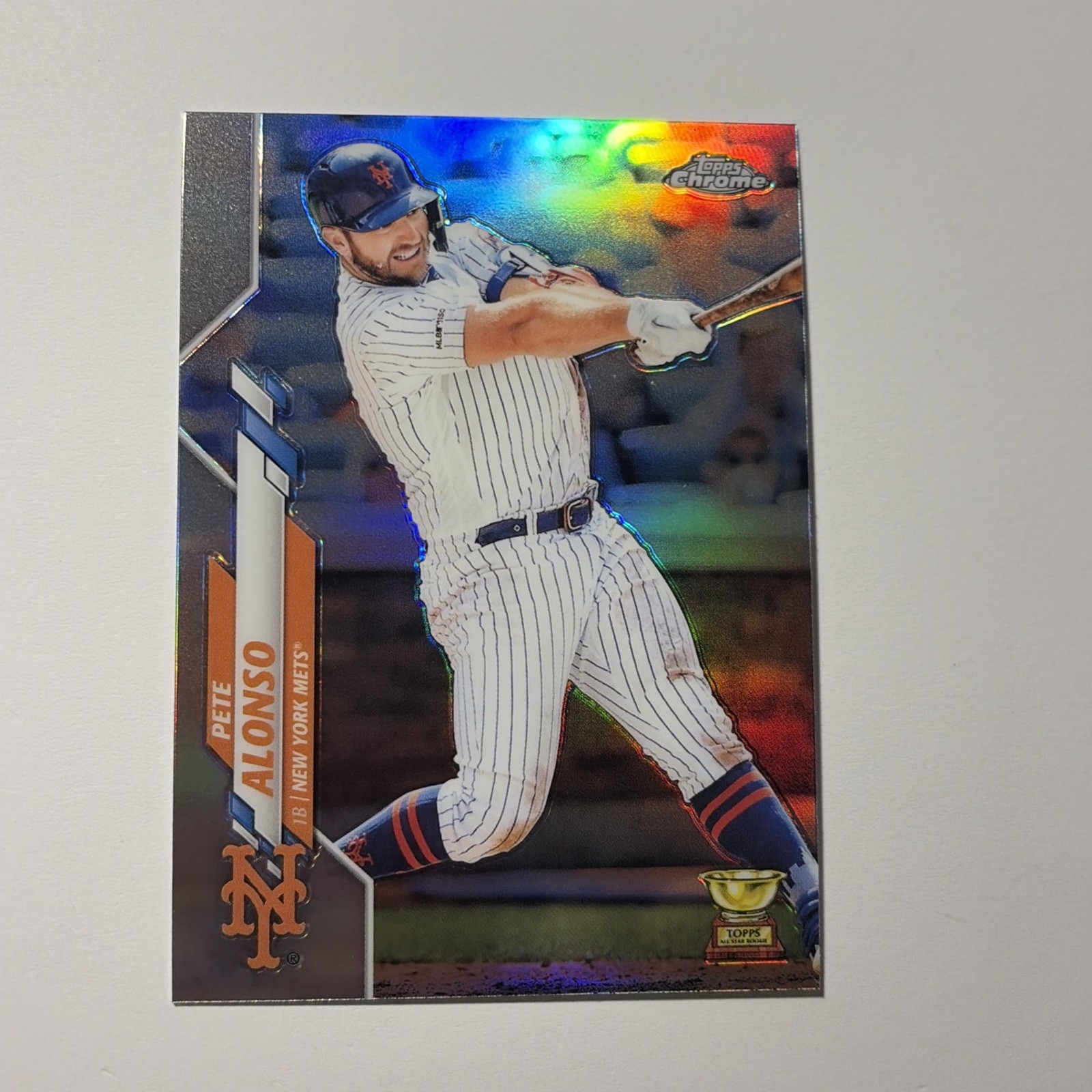 2020 Topps Chrome - Pete Alonso #80 Refractor New York Mets