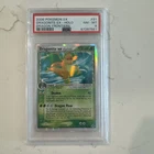 2006 POKEMON EX DRAGON FRONTIERS DRAGONITE EX #91/101 ULTRA RARE HOLO PSA 8 P1