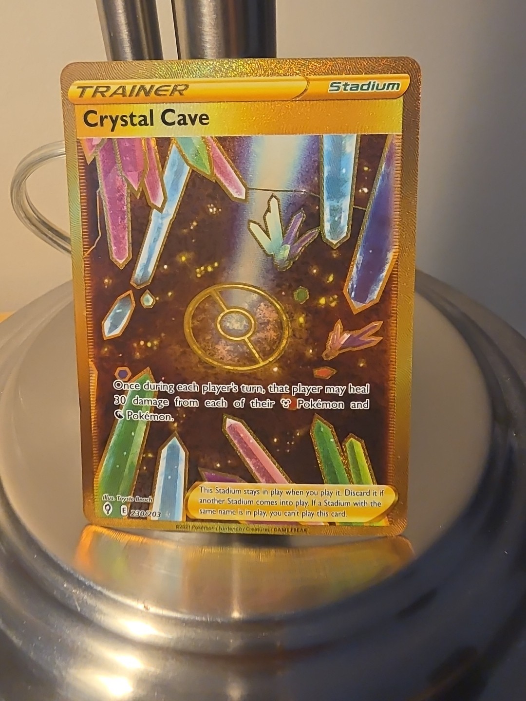 Pokemon Crystal Cave 230/203 Rare Secret Evolving Skies