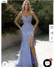 LONG MERMAID SWEETHEART SLEEVELESS SPLIT FRONT EVENING PROM DRESSES WITH BEADING