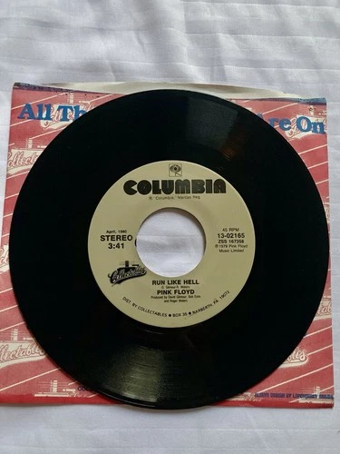 Pink Floyd - Run Like Hell / Comfortably Numb 45 RPM Single Columbia 13-02165