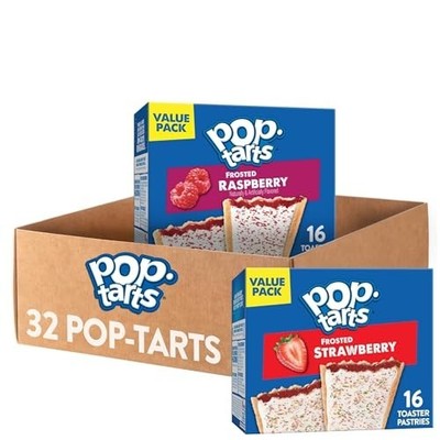 Pop-Tarts Toaster Pastries, Breakfast Foods, Variety Pack (32 Pop-Tarts)