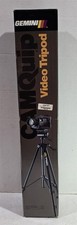 NIB Gemini Camquip CQ727 Black Lightweight Adjustable Video Camera Tripod