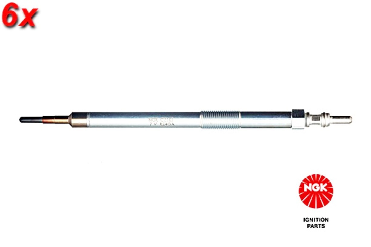 NGK 6x Glow Plug For INFINITI Ex Fx NISSAN OPEL RENAULT VAUXHALL 05-16 93198468