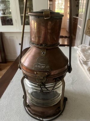 Rare, Anchor Ship's Lantern, Glasgow, Scotland, RC Murray & Co. | eBay
