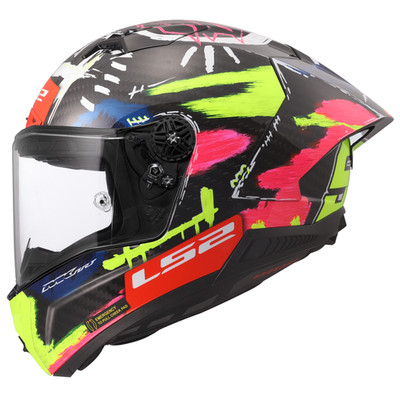 LS2 FF805 THUNDER CARBON FIBRE ACU GOLD FULL FACE MOTORCYCLE HELMET ALDEGUER REP
