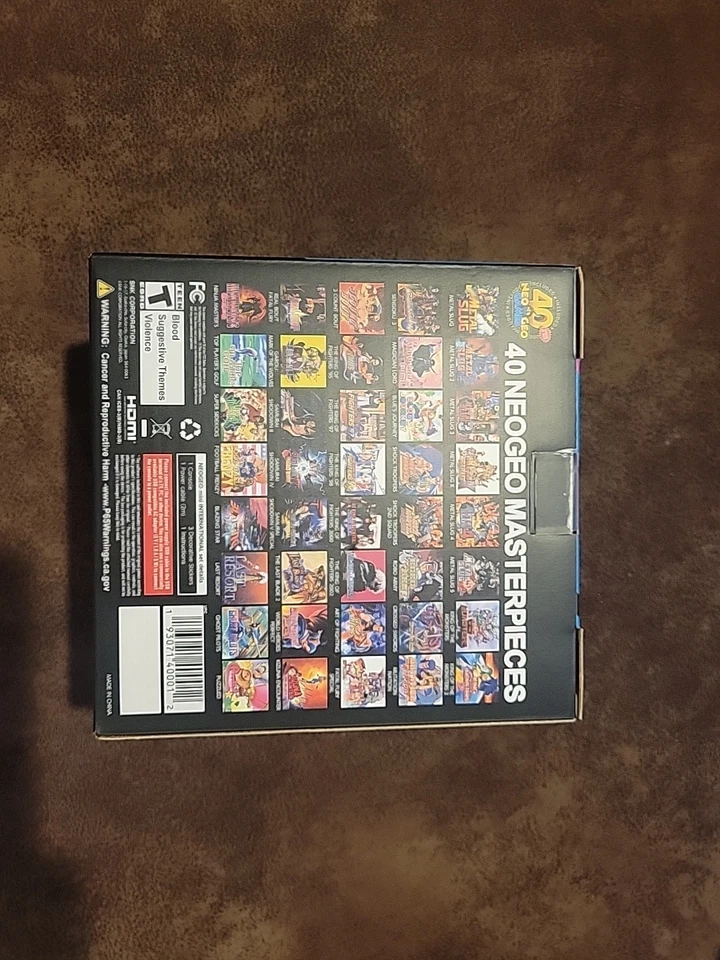 Neo Geo 迷你国际街机 SNK 40 周年纪念版密封全新完好 — 第 4/4 张图片