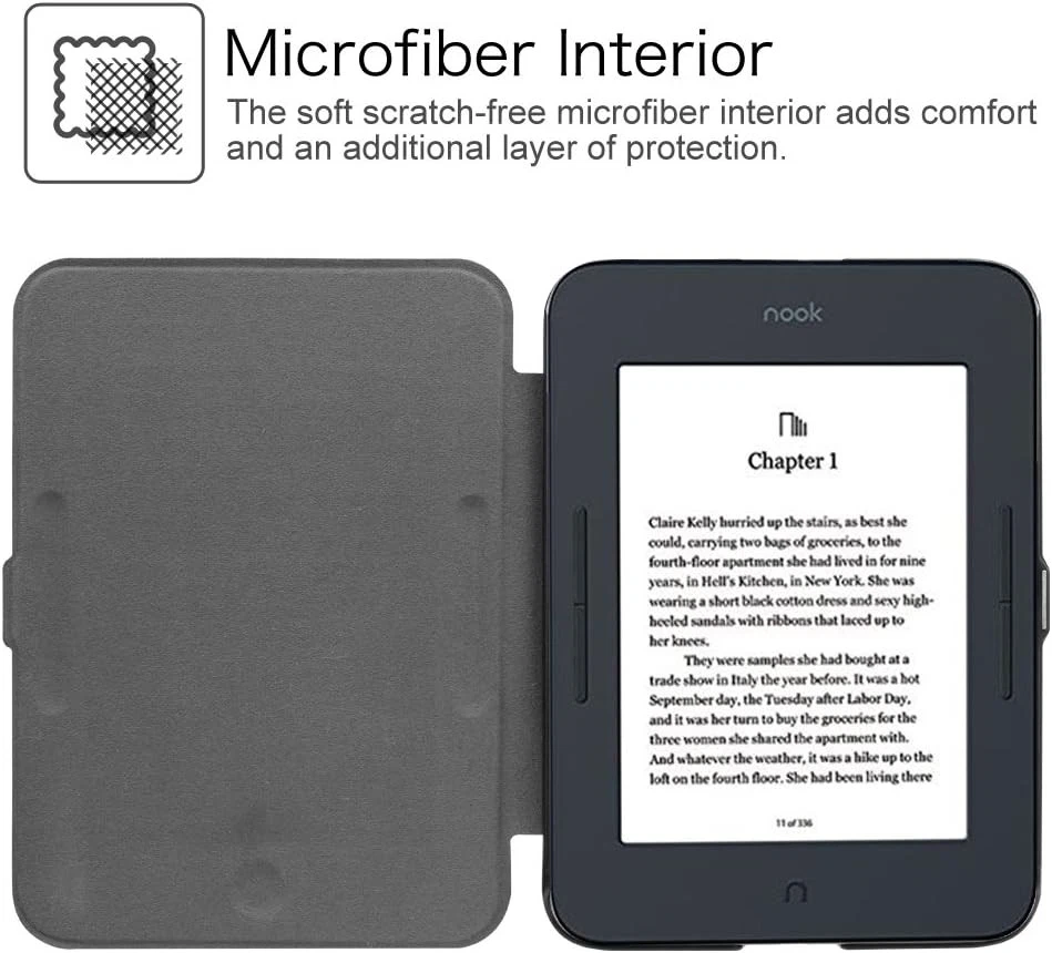 For New Barnes & Noble NooK GlowLight 3 eReader BNRV520 2017 Case Cover Shell - Image 4 of 4