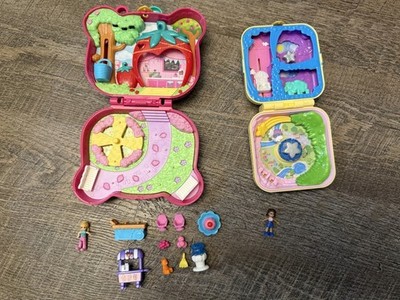 Polly Pocket Hidden Hideouts Unicorn Utopia Playset and the Straw-Beary Patch