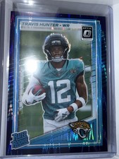 2025 Panini Donruss Optic - Rated Rookie Travis Hunter #201 Purple Shock...