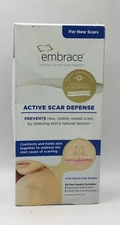 Embrace Active Scar Defense New Scars Silicone Sheets 4.7 Inch 30 Day Supply