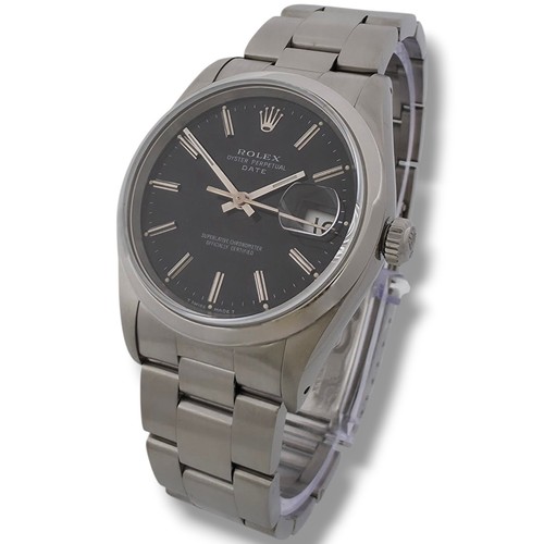Rolex Oyster Perpetual Date 15200 34mm Steel Watch Serviced Po...