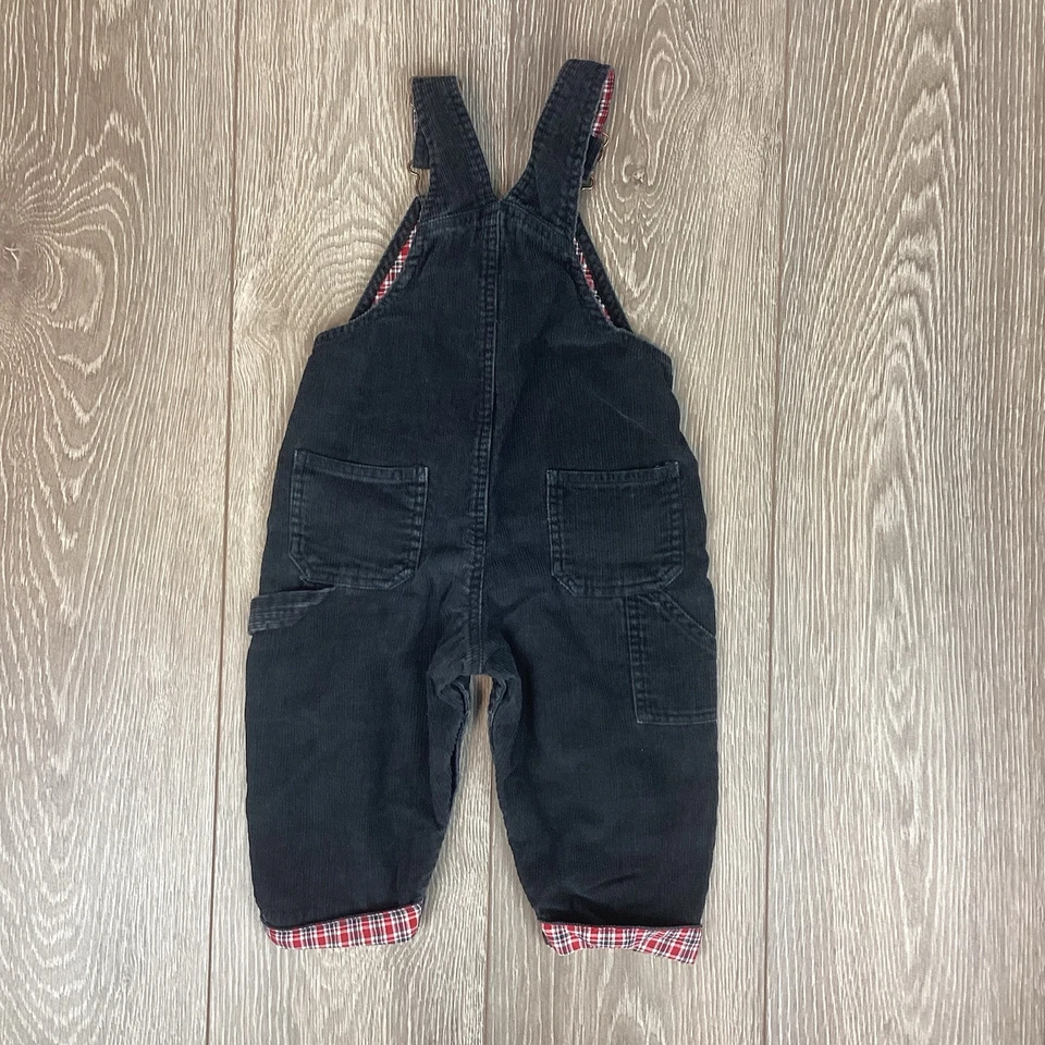 Mono Sprockets negro para niños pequeños negro pana franela abatible 18 meses Foto 3 de 4