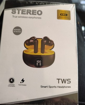 NEW SEALED TWS True Wireless Bluetooth Ear-hook Earbuds Double 895B White