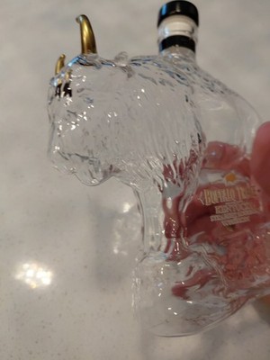 Buffalo Trace Bourbon Whiskey Bottle Buffalo Shaped With stopper