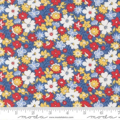 Moda Fabrics #23370 18  ''30'S PLAYTIME''  BY Linzee McCrea ''BLUEBELL''  BTY