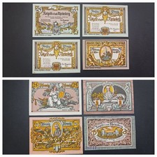 4 x Notgeld -- Miasto RHEINSBERG / Brandenburgia -- kompl. & ksfr. -- I9
