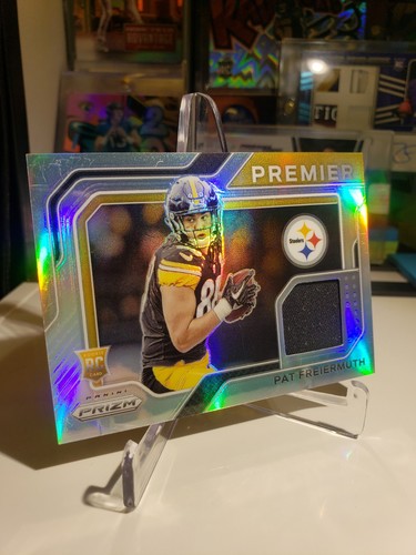 2021 Panini Prizm Football Pat Freiermuth Rookie Premier Jersey Silver RC #PJ-22