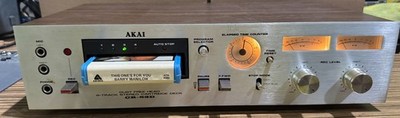 Akai CR-83D Vintage 8-Track Stereo Cartridge Deck Tested Serviced w/Tape