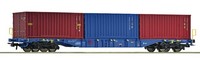 Roco 6600145, Containertragwagen, Cd Cargo, Neu & Ovp, H0