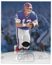 Jim Kelly 1997 LEAF NFL SIGNATURE SERIES 8x10 JUMBO AUTOGRAPH CARD Bills AUTO SP