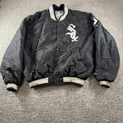 Vintage 90s Chicago White Sox Starter Jacker Mens XL Streetwear Hip Hop USA Made