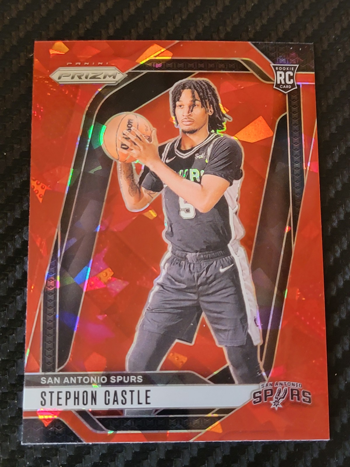 2024-25 Panini Prizm - Stephon Castle #234 Red Ice Prizm (RC)
