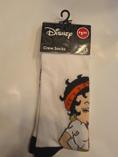 Disney Betty Boop Novelty Crew Socks Size 9-13 New