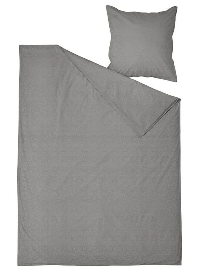IKEA BRUNKRISSLA Bettwäscheset 2tlg.; Schwarz/grau (140cm X 200cm Und 80cm X 80cm); 100% Baumwolle