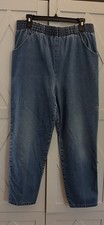 North West Blue Co Women’s Jeans 10-12 Elastic Waist Petite Short Inseam