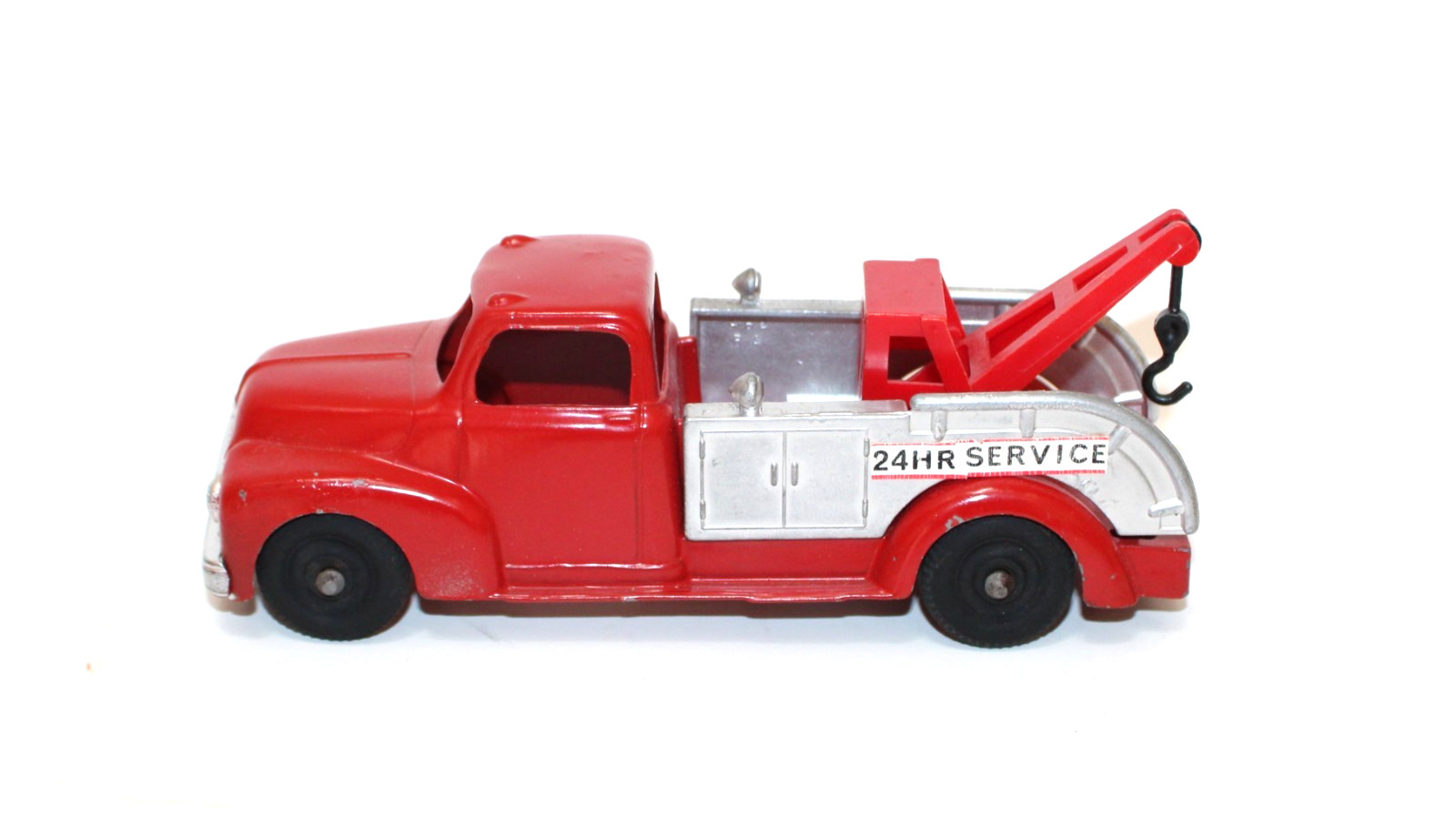 Hubley 453 Diecast 1953 Ford Wrecker Tow Truck Red 7