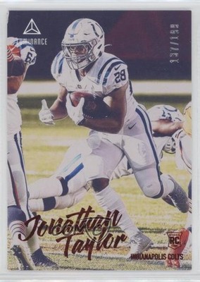 2020 Panini Chronicles Luminance Update Rookies Red /199 Jonathan Taylor RC 16hq