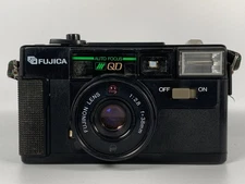 Fujica Auto-7 QD 35mm Compact Film Camera Point&Shoot Works Tested From Japan