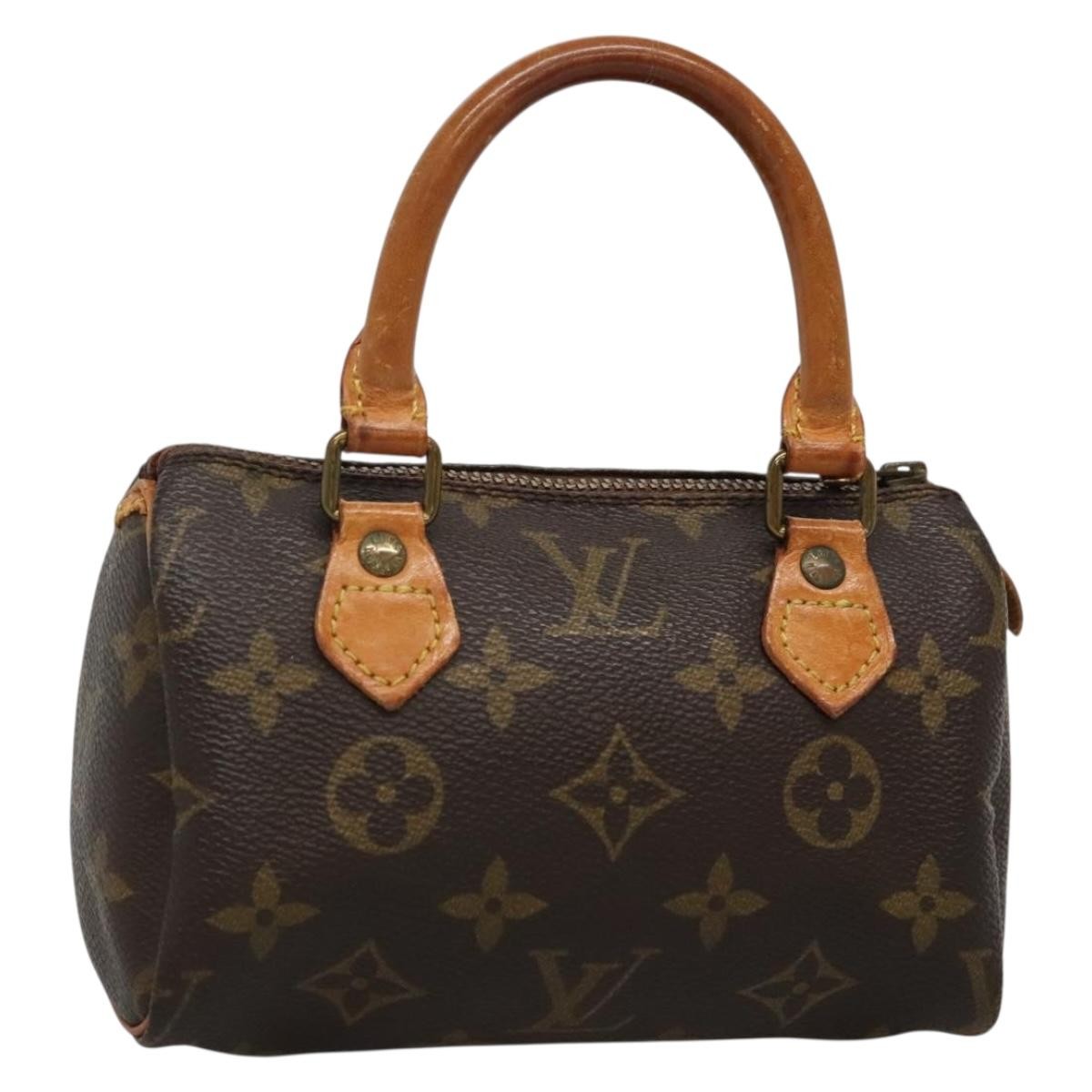 LOUIS VUITTON Monogram Mini Speedy Handbag M41534 Authentic LV 134754