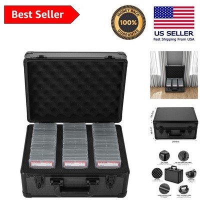 Trading Card Storage Box - Holds 105 Graded Cards & More (13.5x10.1x7.3)