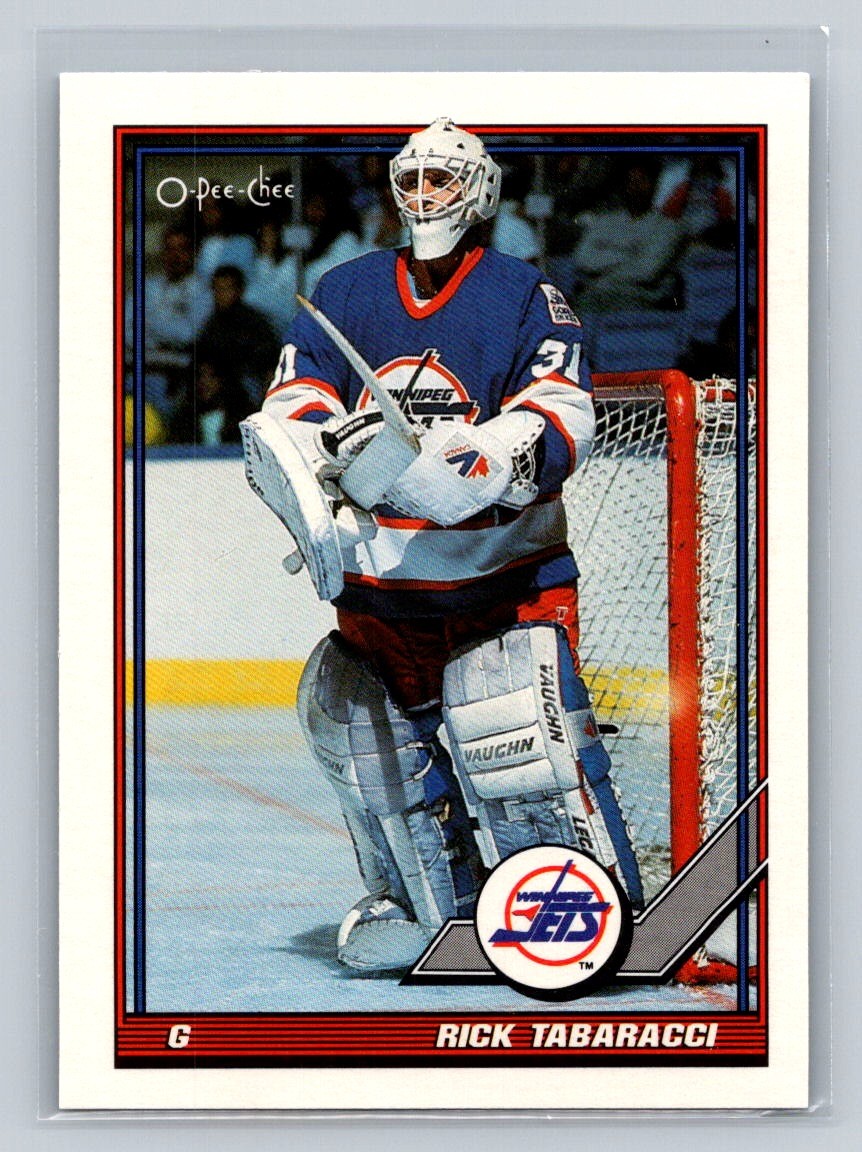 1991-92 O-Pee-Chee #375 Rick Tabaracci Winnipeg Jets