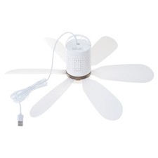 USB Small Camping Fan Mini Ceiling Fan 15.7inch 6Leaves for Tents and Sailboats