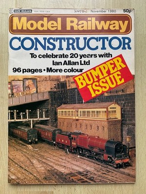 Modelleisenbahn Konstrukteur Stoßstange iss Mag Nov 1980 Ausgabe extrem guter Zustand