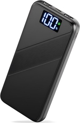 Power Bank, 22,5W 10000mAh USB C Input & Output, PD 3.0 QC 4.0 mit LED Display