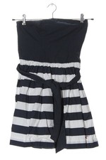 HOLLISTER Abito senza spalle Donna Abito Taglia IT 42 nero-bianco stile casual