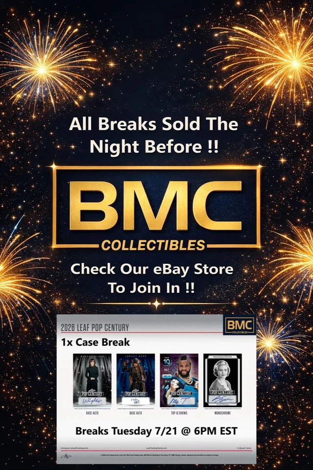 BMC Collectibles Pre-Sold Breaks 7/21a