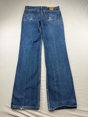 Vintage Levis 517 Jeans 32X33 Men's Bootcut USA 90s Missing Button Cowboy